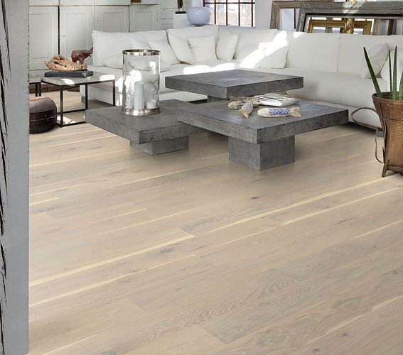 Паркетная доска Kahrs Дуб Овёс Oat 2000×187×15 фото в интерьере